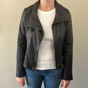 All Saints Leather Jacket Size 2